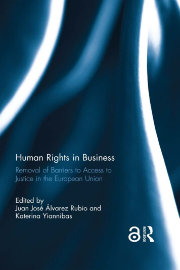 Human Rights In Business - BHRin Law