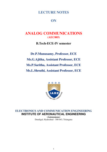 Analog Communications - Iare