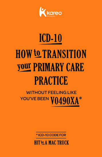 Icd-10 How Transition Primary Care