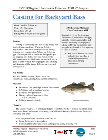 Casting Backyard Bass Lesson Plan - New York State Department Of .
