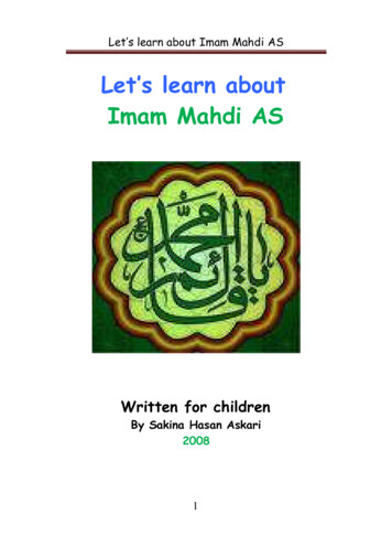 Let's Learn About Imam Mahdi AS - Shia Books For Children