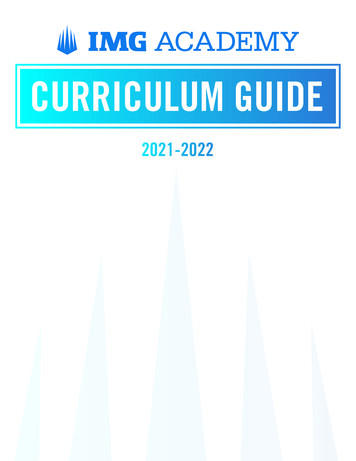 CURRICULUM GUIDE - IMG Academy