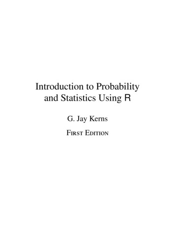 Introduction To Probability And Statistics Using R - UV