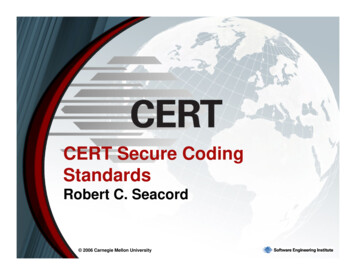 CERT Secure Coding Standards - Open-std 