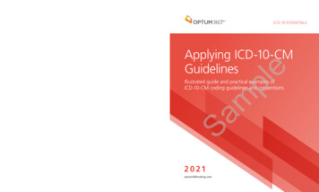 Guidelines Applying ICD-10-CM Guidelines Sample - OptumCoding