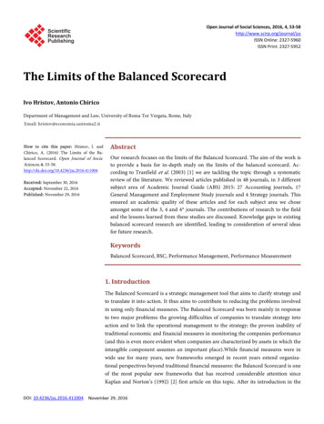 The Limits Of The Balanced Scorecard - File.scirp 