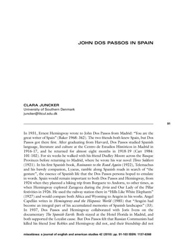 JOHN DOS PASSOS IN SPAIN - Cankaya.edu.tr