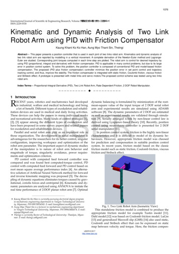 Kinematic And Dynamic Analysis Of Two Link Robot Arm Using PID . - IJSER
