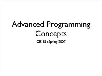 Advanced Programming Concepts - City University Of New York