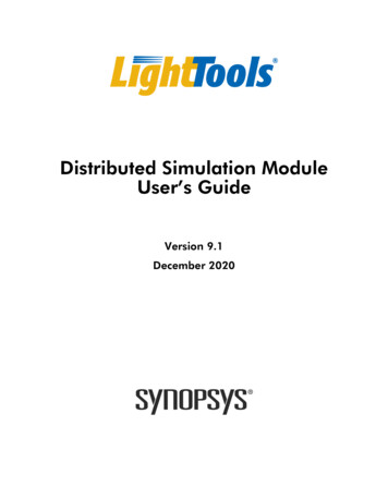 LightTools Distributed Simulation Module User's Guide - Synopsys