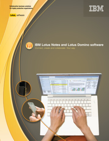 IBM Lotus Notes And Lotus Domino Software - Ssainformatica 