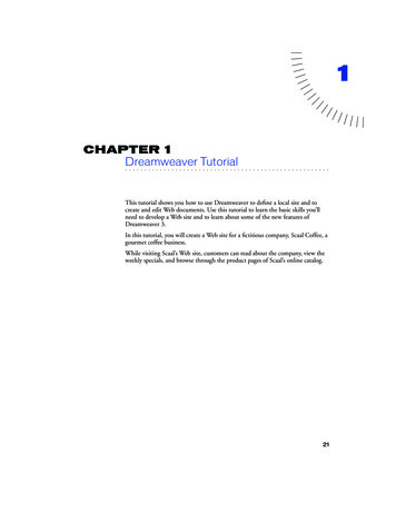 CHAPTER 1 Dreamweaver Tutorial - Archive 
