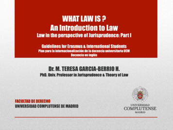 WHAT LAW IS ? An Introduction To Law