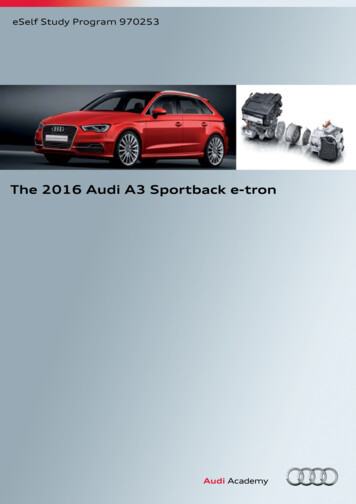 The 2016 Audi A3 Sportback E-tron