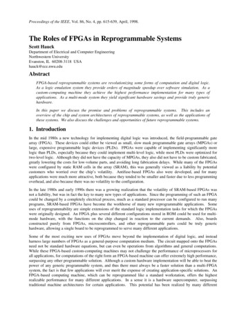 The Roles Of FPGAs In Reprogrammable Systems - University Of Washington
