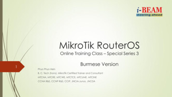 MikroTik RouterOS Online Training Class - Information Beam