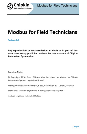 Modbus For Field Technicians - Chipkin