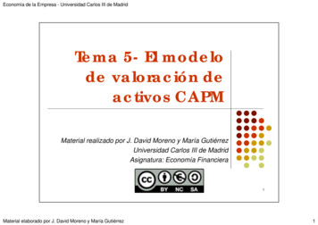 Tema Tema 55-- El Modelo El Modelo De Valoración De Activos CAPM