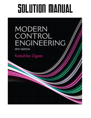 Modern Control Engineering 5th Edition Ogata Solutions Manual