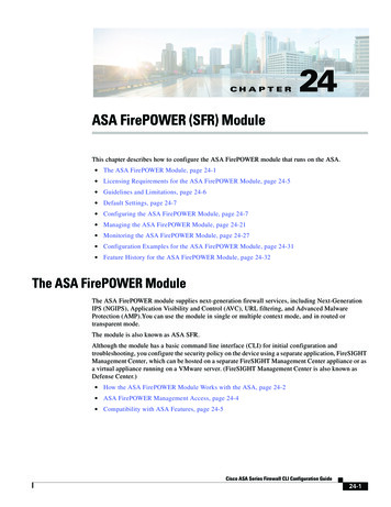 ASA FirePOWER (SFR) Module - Www2-realm.cisco 