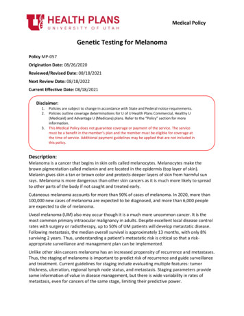 Genetic Testing For Melanoma