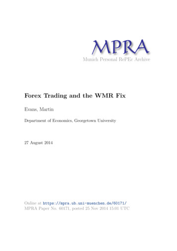 Forex Trading And The WMR Fix - LMU