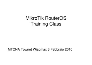 MikroTik RouterOS Training Class - Mtamadon.ir