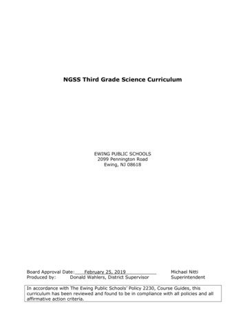 NGSS Third Grade Science Curriculum - Ewing.k12.nj.us