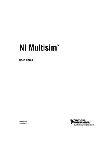 NI Multisim User Manual - National Instruments - Department Of Physics