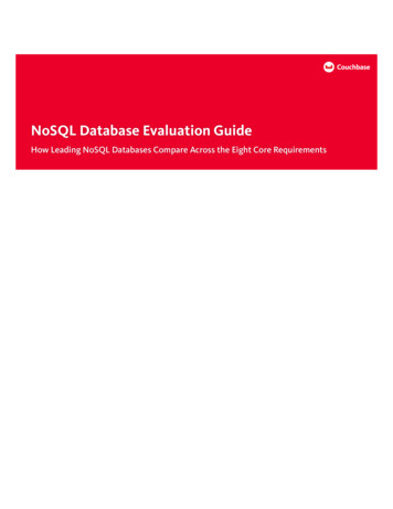 NoSQL Database Evaluation Guide - Couchbase