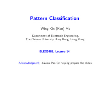 Pattern Classiﬁcation - Chinese University Of Hong Kong