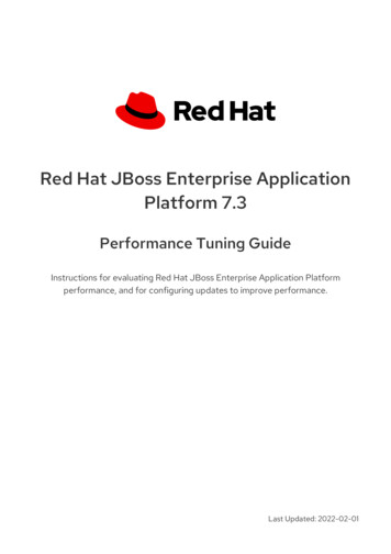 Red Hat JBoss Enterprise Application Platform 7.3 Performance Tuning Guide