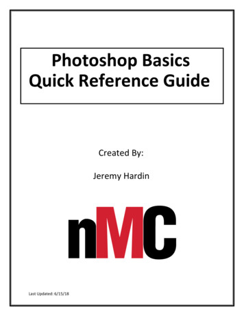 Photoshop Basics Quick Reference Guide - Valdosta State University
