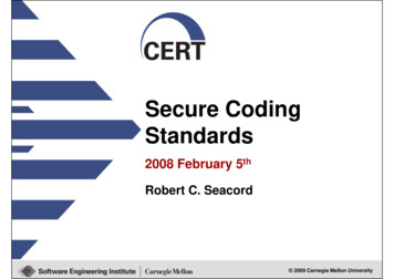Secure Coding Standards - The Open Group