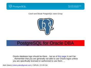 PostgreSQL For Oracle DBA - P2D2
