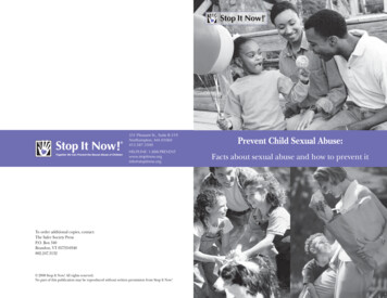Prevent Child Sexual Abuse - Stop It Now