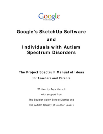 Google's SketchUp Software And Individuals With Autism Spectrum Disorders