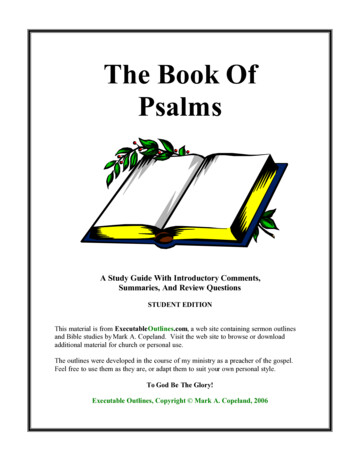 The Book Of Psalms - Executable Outlines