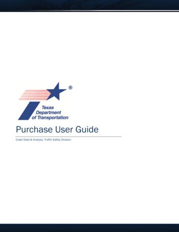 Purchase User Guide - Cris.dot.state.tx.us
