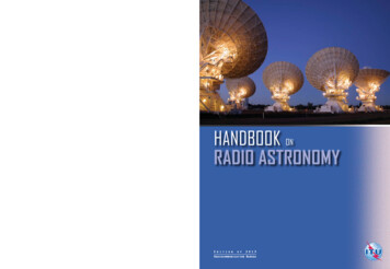 Handbook On Radio Astronomy - Itu