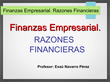 Finanzas Empresarial. - Xp3.biz