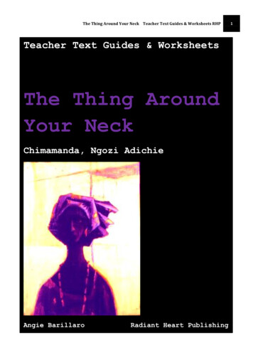 The Thing Around Your Neck - YEAR 12 ENGLISH REVISION