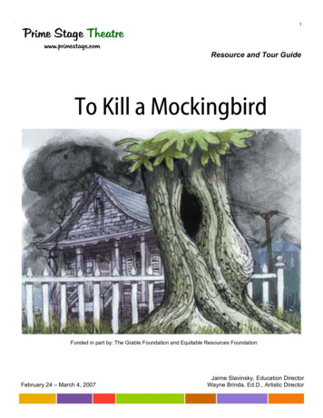 To Kill A Mockingbird - Prime Stage