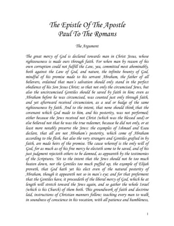 The Epistle Of The Apostle Paul To The Romans - GENEVA BIBLE
