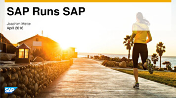 SAP Runs SAP