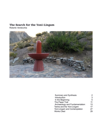 The Search For The Yoni-Lingam - Parcodena 