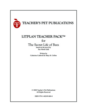 TEACHER'S PET PUBLICATIONS LITPLAN TEACHER PACK For The Secret Life Of .