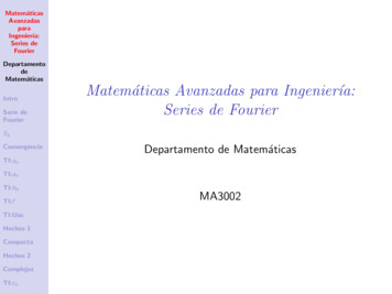 Matemáticas Avanzadas Para Ingeniería: Series De Fourier