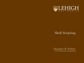 Shell Scripting - Lehigh University
