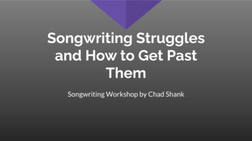 And How To Get Past Songwriting Struggles Them